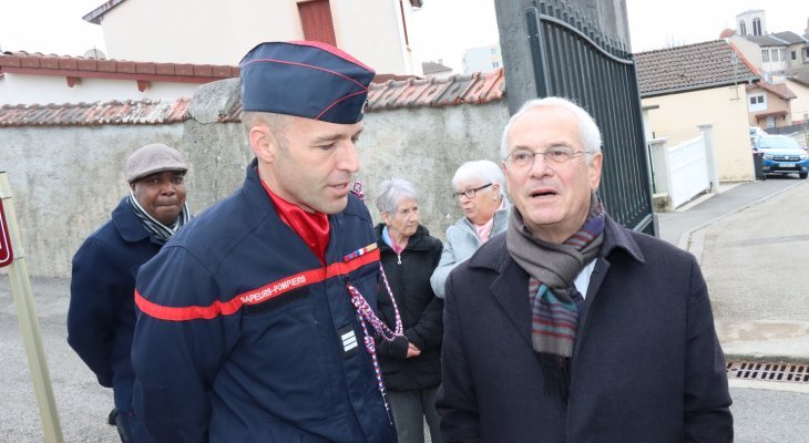 Cérémonie d'hommage aux pompiers d'Oyonnax