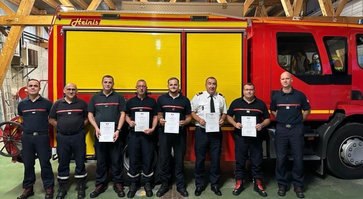 Des pompiers de Morez à l'honneur !