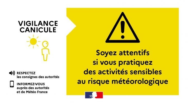 Le Jura placé en vigilance jaune canicule ce mercredi