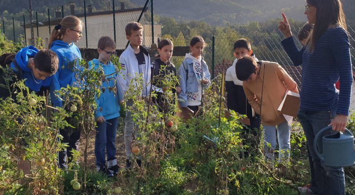 Les jardins partagés accueillent l'Institution Saint Oyend