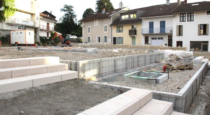 Une vue des travaux
de Lavans à l'automne