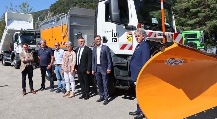 Le président du Jura,
Gérôme Fassenet,
visite l'entreprise Sicométal