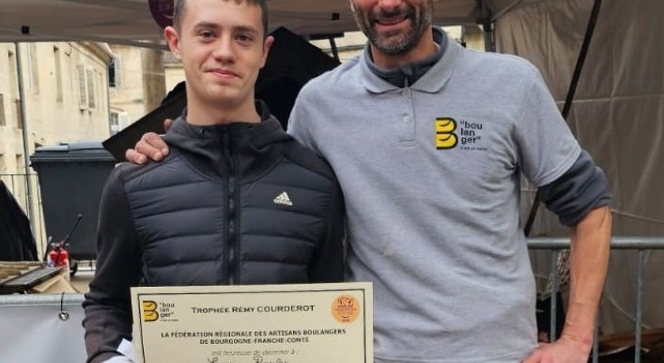 Le 2e prix pour Louis Roulin, apprenti boulanger à Doucier