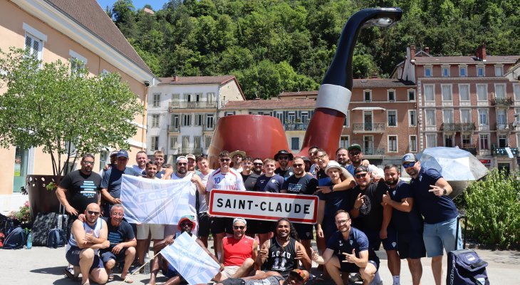 Le départ des bleus pour la finale contre Rodez !