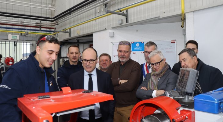 Un ministre à l'Ecole
de Production