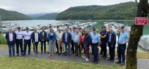 Un poste de gendarmerie provisoire au lac de Vouglans