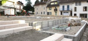 Une vue des travaux
de Lavans à l'automne