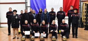 Des pompiers ont été honorés durant la cérémonie de la Sainte-Barbe