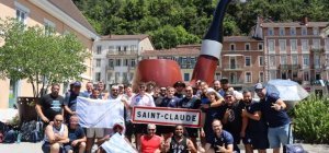 Le départ des bleus pour la finale contre Rodez !