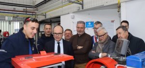 Un ministre à l'Ecole
de Production